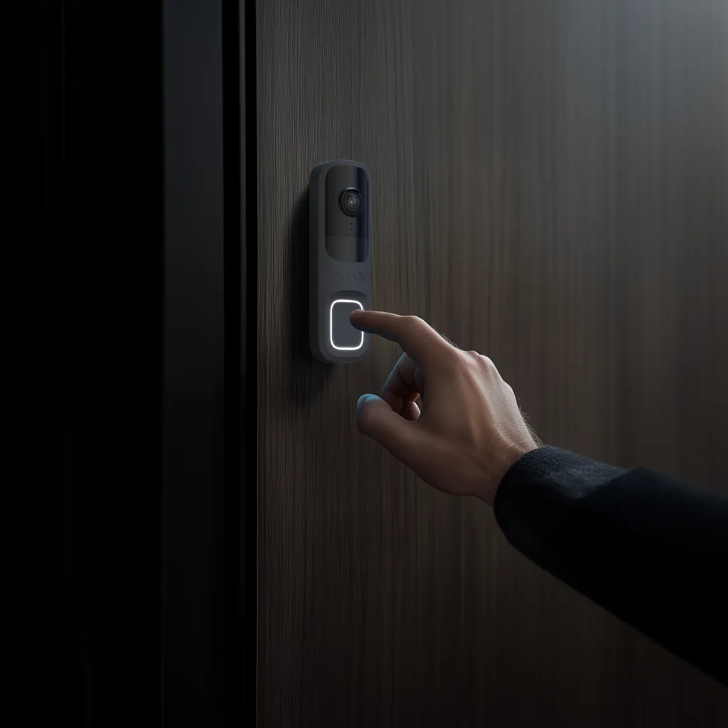 Lifestyle - Ajax DoorBell-door-graphite.webp