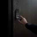 Lifestyle - Ajax DoorBell-door-graphite.webp