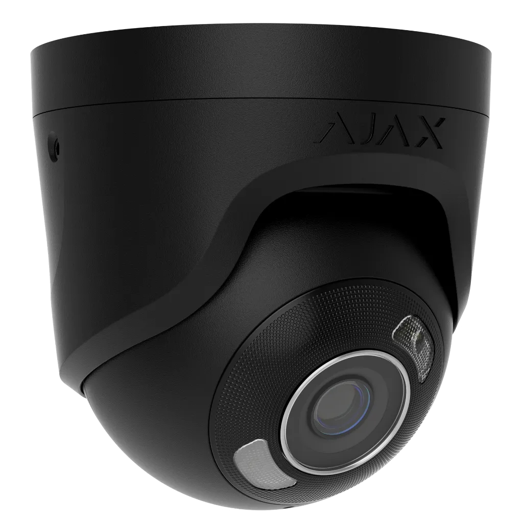 Render - Ajax TurretCam HL-black-front-angled.webp